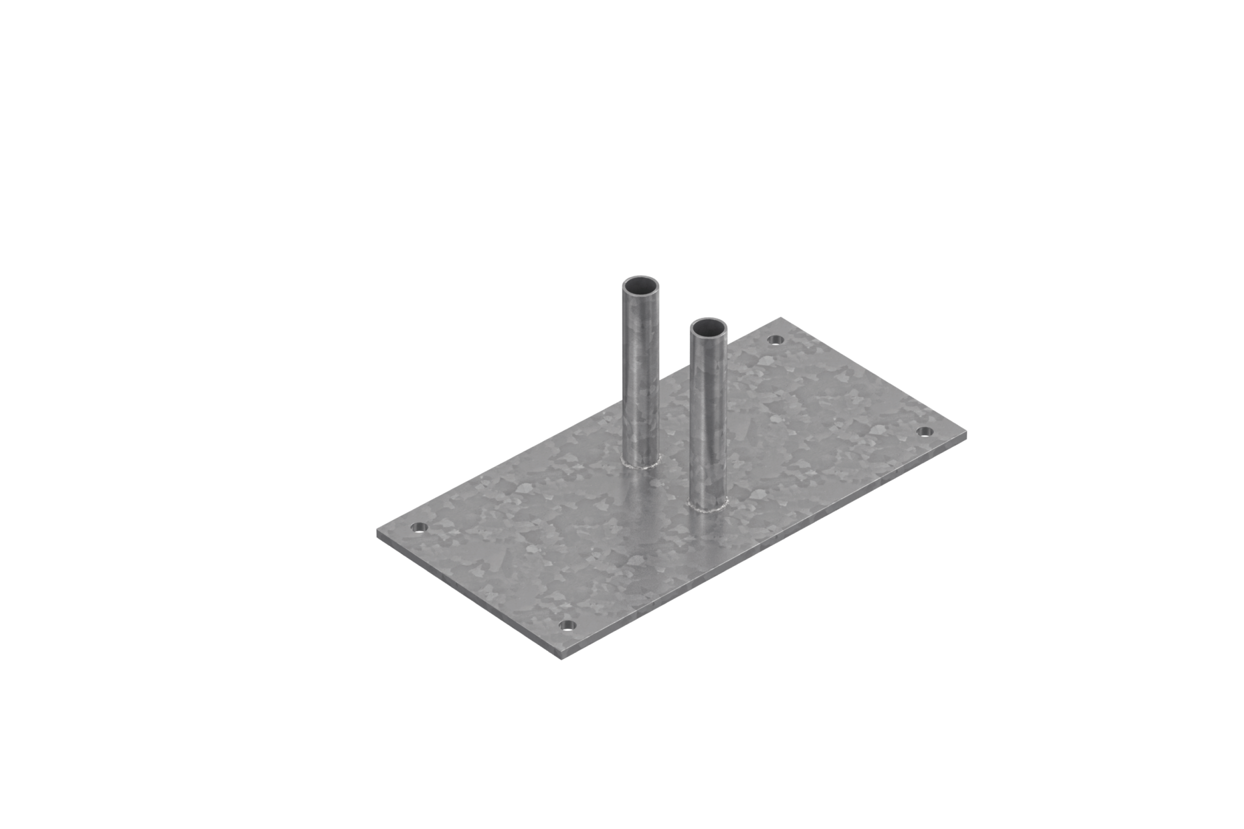 Voetplaat staal groot